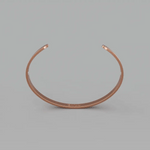 Animated rotating view of the Omlezo Magnetic Copper Bracelet in rose gold finish