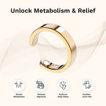 Omlezo Gold Magnetic copper ring designed to boost metabolism, relieve migraines, restore deep sleep, and soothe joint pain.