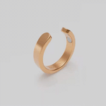 360-degree rotating animation of the gold Omlezo Magnetic Copper Ring